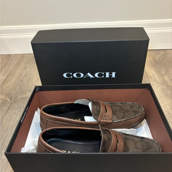 NWT with Box COACH Liam Driver In Signature Jacquard US 7 EUR 40 - Picture 12 of 12